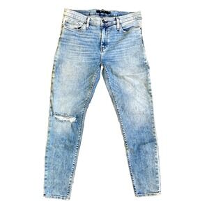 HUDSON Jeans Nico Distressed Slim Skinny Jeans Womens Size 29 Light Wash Ripped